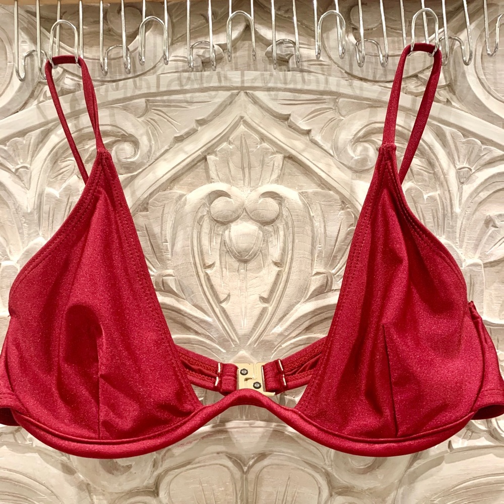 Red Underwire Bikini Top